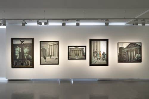 Exhibition view with works by Wolfgang Peuker