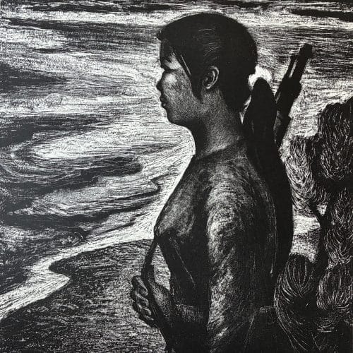 Werk von Trịnh Kim Vinh, Ein vietnamesischer Wachposten an der Küste